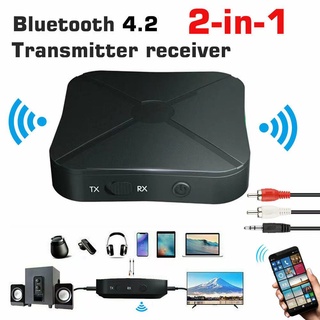 037 koseenh KN319 เครื่องรับส่งสัญญาณ Bluetooth ใหม่ เครื่องรับส่งสัญญาณเสียงไร้สายสเตอริโอสองในหนึ่งเดียว