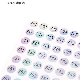 Renbg สติกเกอร์ตัวเลขดิจิทัล ทรงกลม กันน้ํา มีกาวในตัว 1-1000