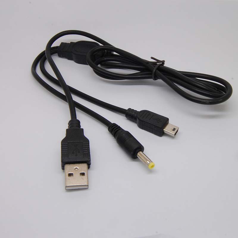สายชาร์จและ USB 2.0 2in1 สําหรับคอนโทรลเลอร์ Psp1000 Psp2000 Psp3000 / PS3