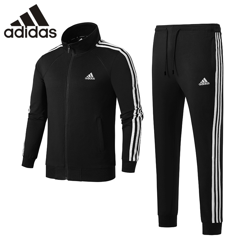 พร้อมส่ง Adidas ชุดวอร์ม เสื้อแจ็กเก็ต กางเกงขายาว ยืดหยุ่น เหมาะกับการวิ่งจ๊อกกิ้ง เล่นกีฬา ยิม สํา