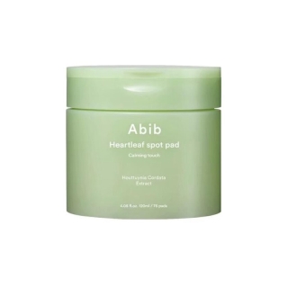 [แจกโค้ดลด 150฿]  ABIB Heartleaf Spot Pad Calming Touch โทนเนอร์แผ่นสูตรลดการอุดตันของสิว