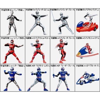 Gashapon Space Sheiff Gavan Sharivan Shaider ของแรร์หายาก ถ่ายจากของจริงครบชุด 12 แบบ หายากแท้ 100%