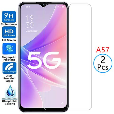 กระจกนิรภัยสําหรับ Oppo A57 ป้องกันกระจกป้องกันหน้าจอบน Oppoa57 a 57 57a ความปลอดภัยโทรศัพท์ฟิล์ม 6.