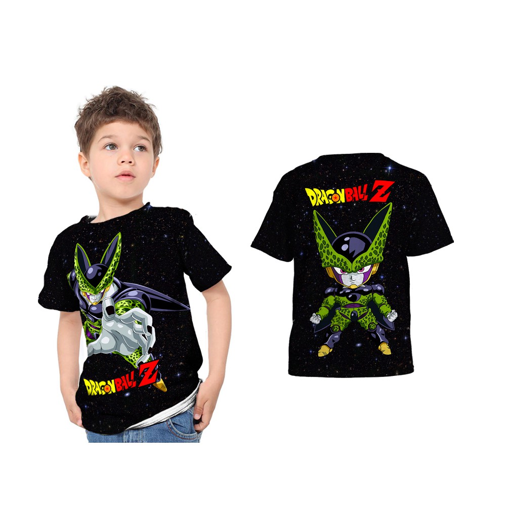 เสื้อยืดเด็ก Unisex ออกแบบ DRAGON BALL Z 3D พิมพ์เต็ม Art 6