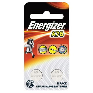 ถ่าน กระดุม ALKALINE ENERGIZER A76/LR44 (2ก้อน/แพ็ค)