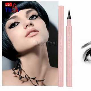 LerThai อายไลเนอร์บางเฉียบ กันน้ำและกันเหงื่อ สีดำ  เส้นเรียบ แห้งเร็ว  Slim eyeliner