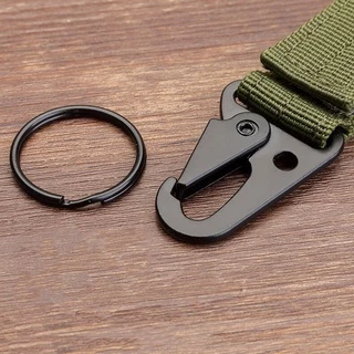 กุญแจไนลอนตะขอสายรัด Molle หัวเข็มขัดแขวนเข็มขัด Carabiner คลิป
