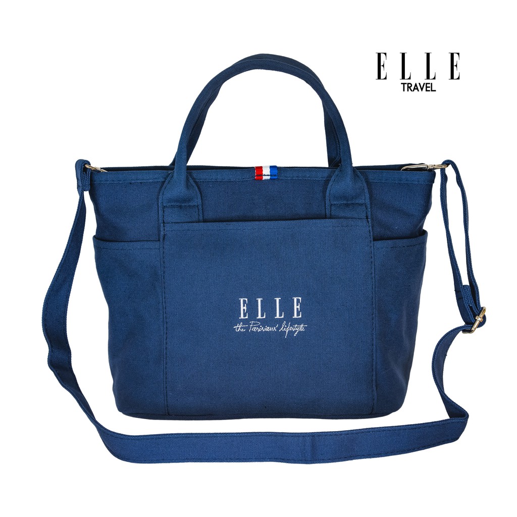 ELLE Aglovale Collection 52372 Horizontal Crossover Tote Bag (Large)