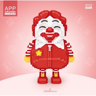 Loz รุ่น 9050 ตัวต่อนาโน Clown ตัวใหญ่  สีสด ต่อง่าย  จำนวนตัวต่อ 1370 Pcs.