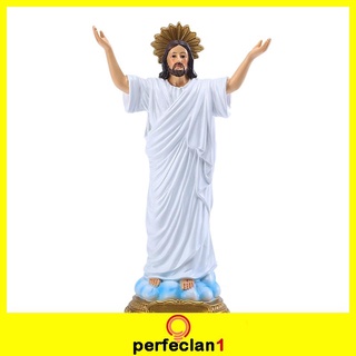 Jesus Statue Catholic Christian Savior Figurine Sacred Resin Sculpture Gift