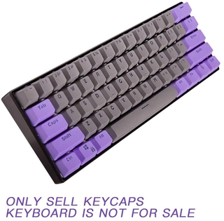 Keycaps, 61 Keycaps Backlight ปุ่มกดสองสีแบบกลไก PBT Keycap สำหรับ GH60 / RK61 / ALT61 / Annie / Keyboard Poker Keys (ขายเฉพาะคีย์แคป)