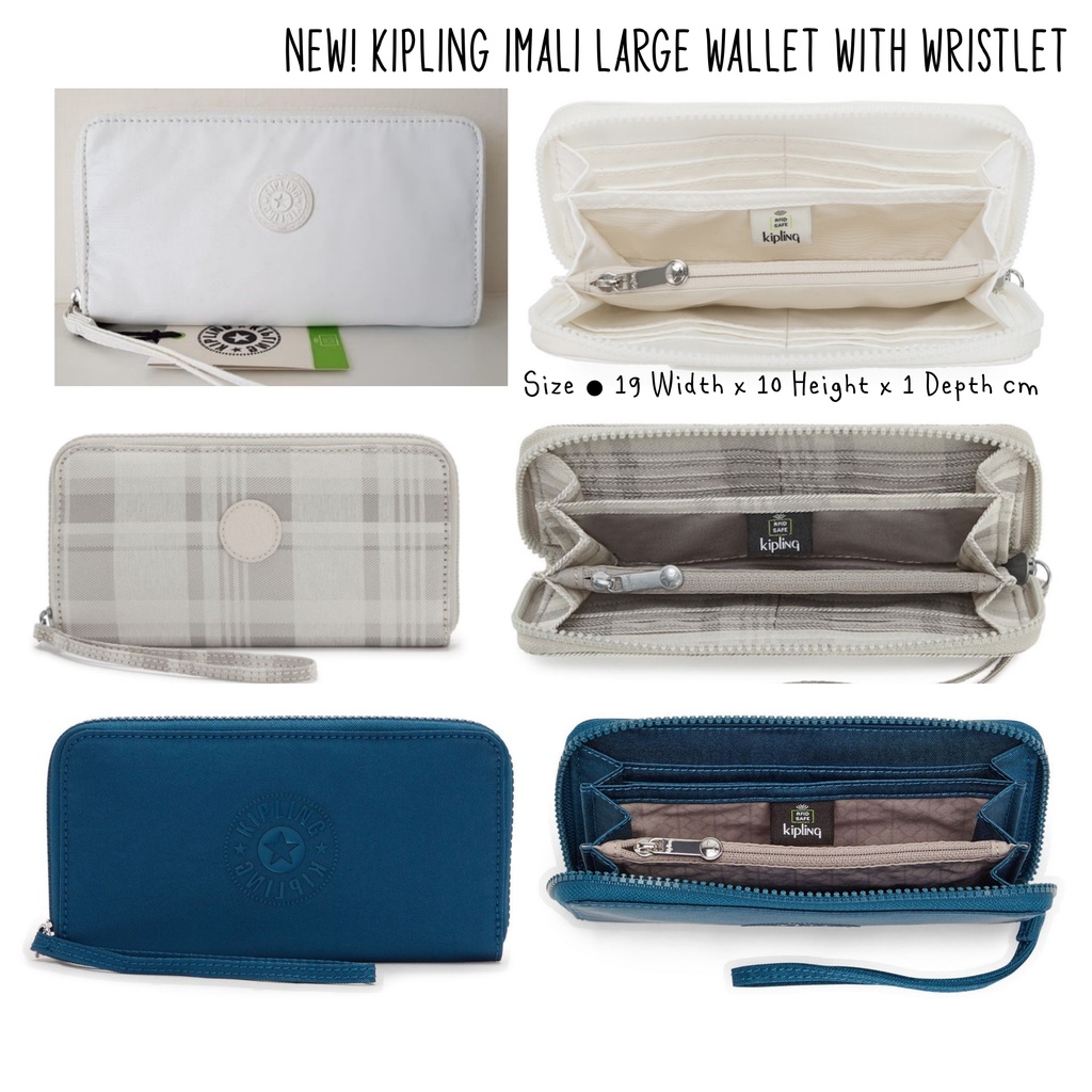 [Update! 7/9/22] New! Kipling IMALI Large Wallet with Wristlet [1] (ด้านหลังมีช่องซิป)