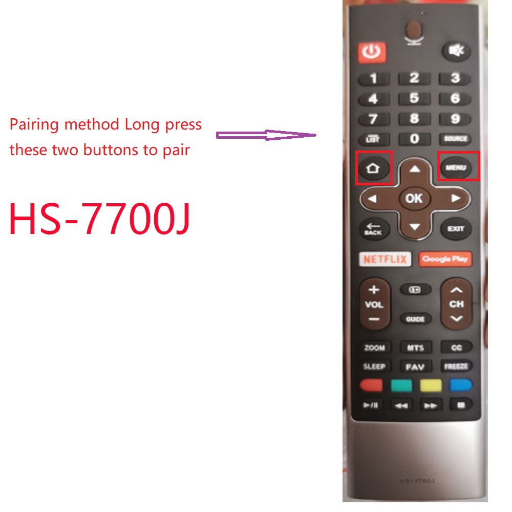 Skyworth Remote with +Plus [ฟรี] Remote Holder and Organizer Smart TV Android HS-7700J HS-7700