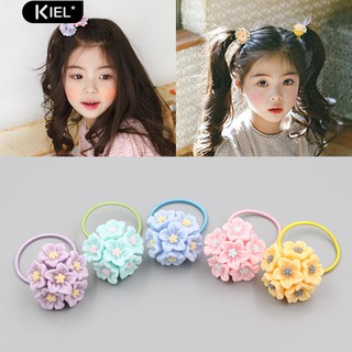 ‴Girl Bright Color Decor ผมเชือกผมวงแหวน Scrunchy Holder