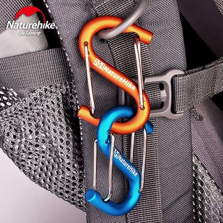คาราไบเนอร์ Carabiner Naturehike S-type aluminum alloy hanging sign buckle
