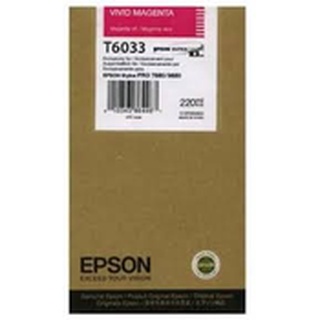 EPSON T6033 vivid magenta - original Pro 7800/9800/7880/9880 ตลับหมึกอิงค์เจ็ท แท้