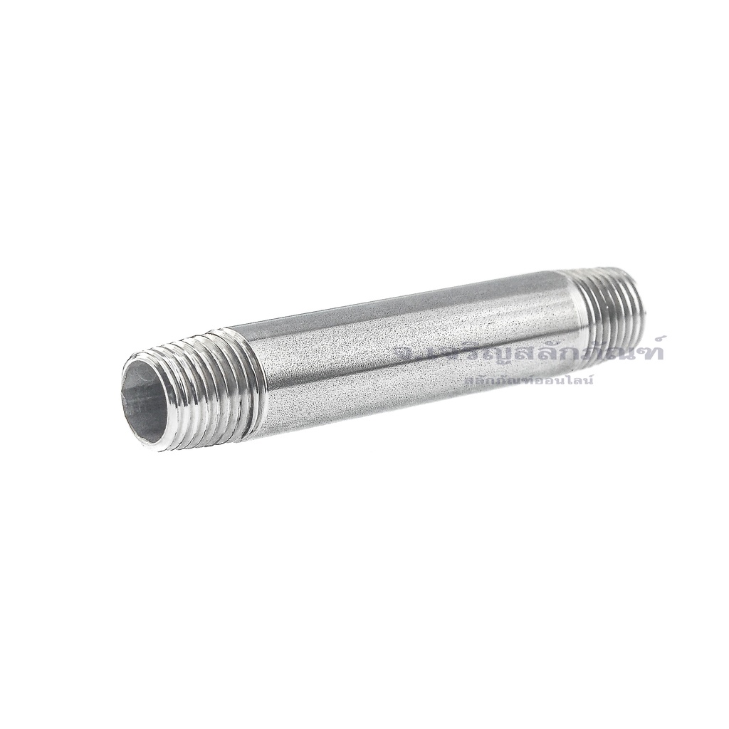ข้อต่อสแตนเลสเกลียวนอก ขนาด 1/4" 3/8" 1/2" 3/4" 1" ยาว 2" รูปที่ 4