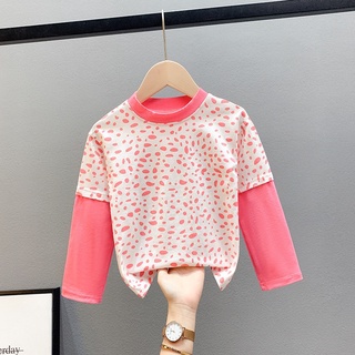 เสื้อแขนยาว คอสูง สีพื้น สำหรับเด็ก