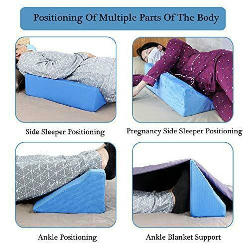 พร้อมส่ง!!  หมอนสามเหลี่ยม หมอนเพื่อสุขภาพ หมอน ระบายอากาศได้ดี ออกแบบให้โค้งรับสรีระทั้ง 3 ด้าน / B