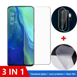 3-in-1 OPPO A9 2020 Tempered Glass OPPO A9 A5 2020 A91 A31 A5s 9H Screen Protector OPPO F11 Pro Protective Glass Film