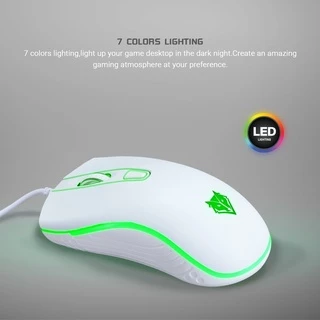 [สินค้ารับประกัน 1 ปี] Nubwo เมาส์เกมมิ่ง WARFARE NM95 LED Lighting ปรับ DPI ได้ 3600 ใช้งานง่าย เหมาะสำหรับเล่นเกม