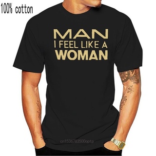[S-5XL]เสื้อยืดลําลอง แขนสั้น คอกลม พิมพ์ลาย Shania Twain I Feel Like A Wo s สีดํา สําหรับผู้ชาย 371865