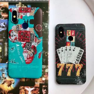 เคสไฟเบอร์ เคส xiaomi เคส mi6x, เคส mi8 เคสแข็ง ลายตองเจ็ด กับ ลายมหาสมุทร