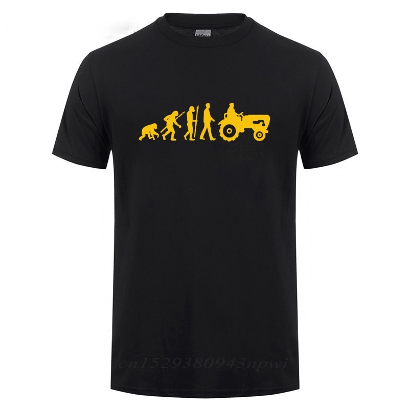 Super Present Evolution Born To Farm Tractor Farm Farm Dad Father Casual Tshirt