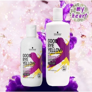 สูตรใหม่✨Schwarzkopf Goodbye Yellow Shampoo 300/1000 ml แชมพูแอนตี้เยลโล่ แชมพูม่วง Good Bye Yellow