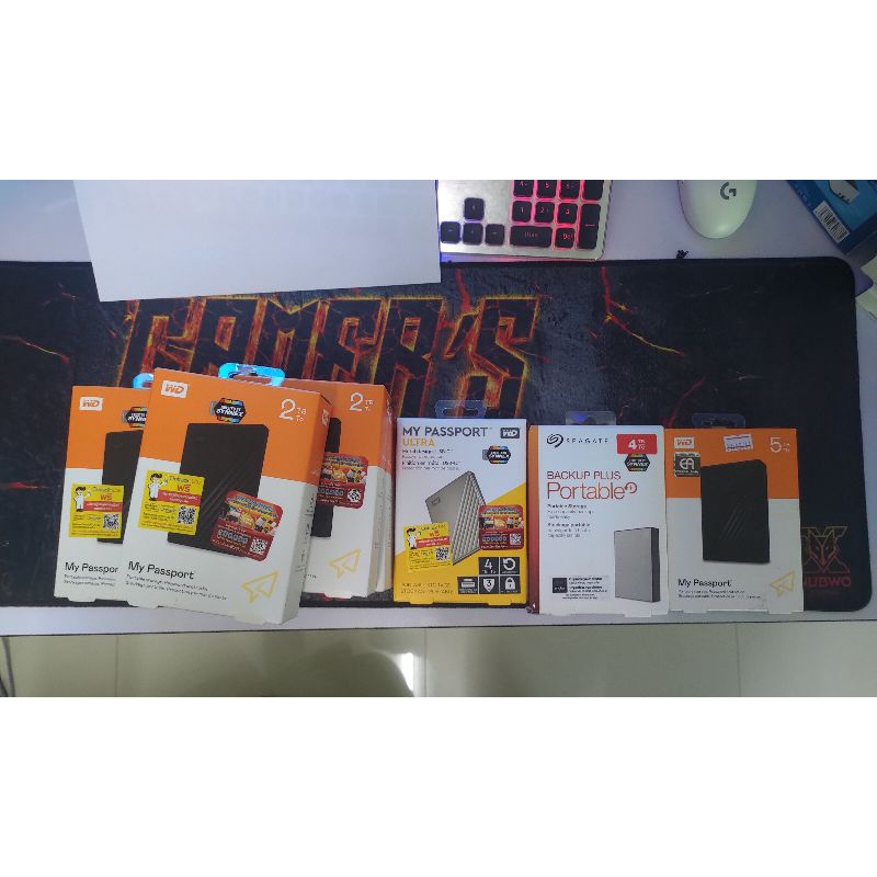external hdd wd 2tb-5tb มือสอง ประกันไทย