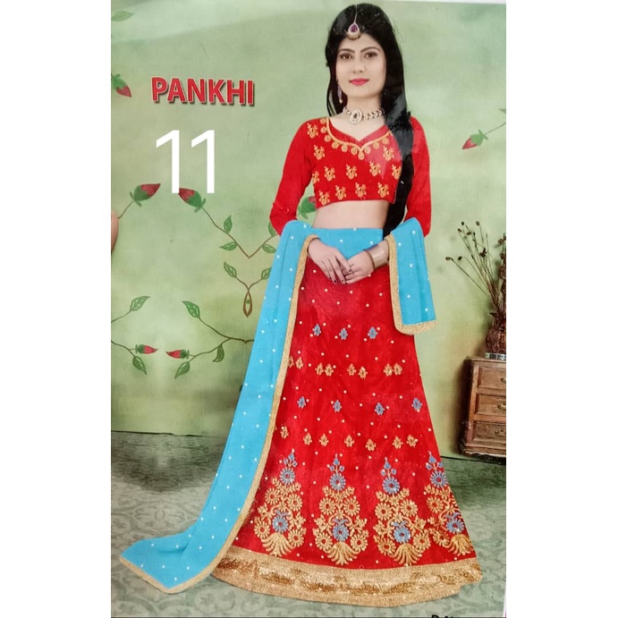 Lehengga / Semi Stitching / คอลเลกชัน Bollywood / เย็บครึ่ง / indian lehengga / kajol lehengga / ตาข
