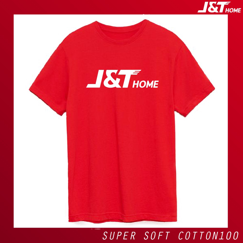เสื้อยืด J&T Home (เจแอนด์ทีโฮม) เนื้อผ้า ซุปเปอร์ ซอร์ฟคอตตอน💯