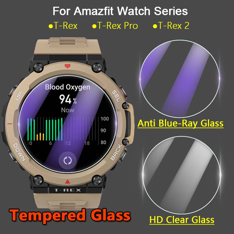 2-6 ชิ้นสําหรับ Amazfit Cheetah 2 Ultra สมาร์ทนาฬิกา 2.5D Slim Clear / Anti สีม่วง 9H กระจกนิรภัยป้องกันหน้าจอฟิล์ม