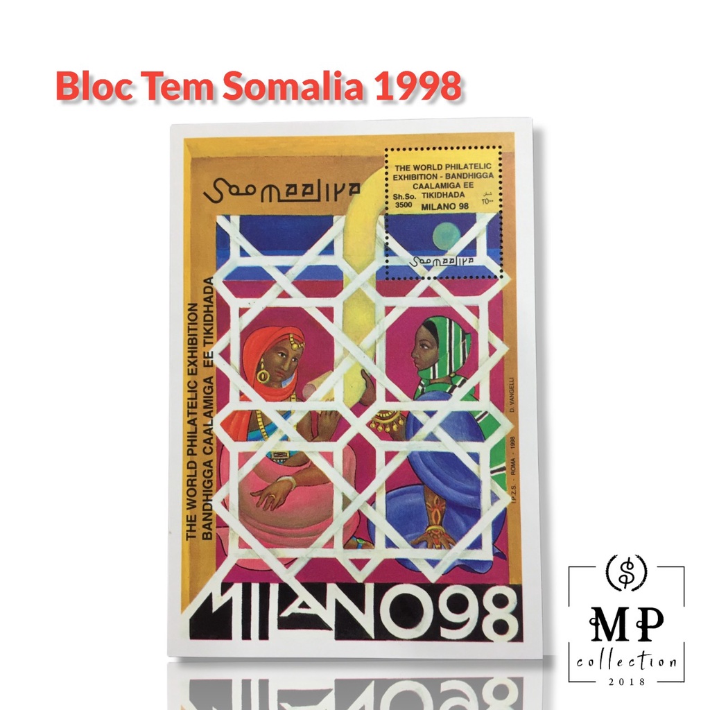 Bloc Stamp Somalia Collection Milano 1998