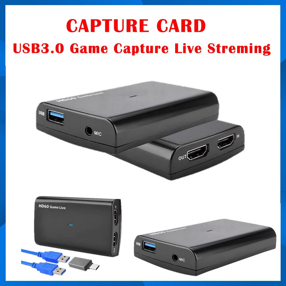 Capture Card EZCAP 266 USB3.0 สำหรับ ต่อกล้อง DSLR MIRRORLESS เพื่อ LIVE สด รับประกัน 6 เดือน