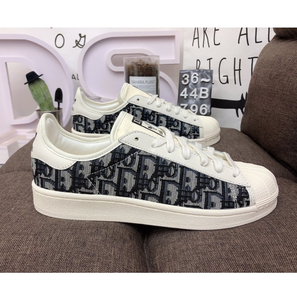 ดิออร์เปลือกหัว Adidas Originals SUPERSTAR คลาสสิกกีฬาลำลองป่า