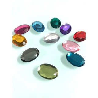 พลอยวงรีหลังแบน ขนาด 13*18 ปลีก-ส่ง