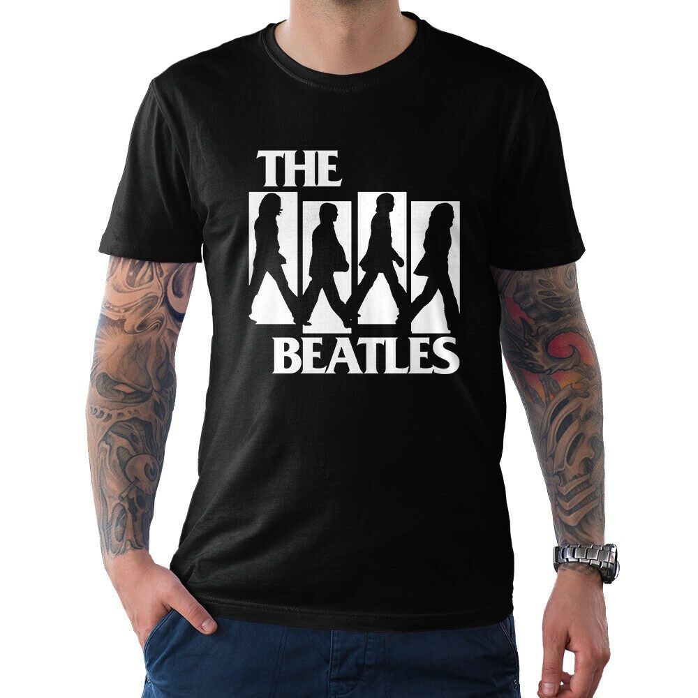 Funny Tee The Beatles Art Rock Tee Graphics Cool Mens Tshirts Men