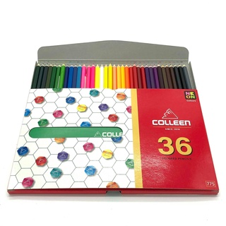 สีไม้คลอรีน Colleen หัวเดียว 36 สี 36 แท่ง รุ่น 775