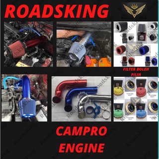 [ สําหรับเครื่องยนต์ CAMPRO ] PROTON EXORA PERSONA GEN2 SAGA BLM FLX PREVE SATRIA NEO VVT WAJA INTAKE PIPE AIR FILTER RACING