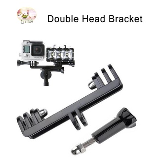 Double Head Bracket Joint mount Adapter Converter for GoPro Hero LED Light ตัวยึดอะแดปเตอร์สำหรับฮีโร่ GoProและLED Light