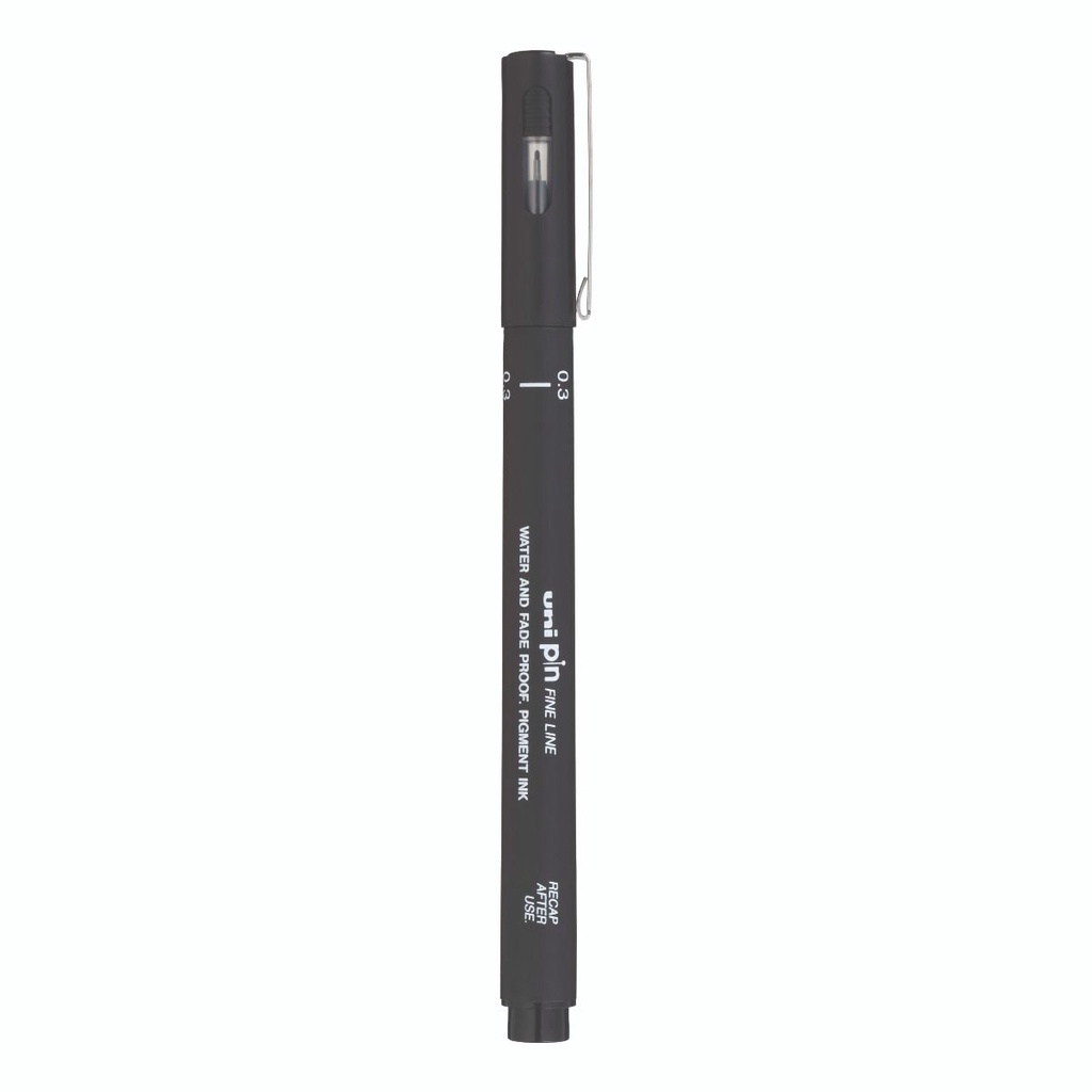 ปากกาตัดเส้น ปากกายูนิ ปากกาหัวเข็ม สีดำ UNI PIN BLACK