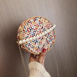 พร้อมส่ง กระเป๋าสะพายข้าง งานสวย  สีน่ารักมาก ขนาดพกพาง่าย กระเป๋าแบรน กระเป๋าผู้หญิง