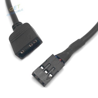 Getdouble อะแดปเตอร์แปลงสายเคเบิลเมนบอร์ด SYNC RGB 5V VDG เป็น 3 Pin