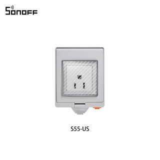 Sonoff S55 Wifi ซ็อกเก็ตอัจฉริยะกันน้ําปลั๊ก Us