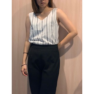 เสื้อลายทาง คอวีแขนกูด