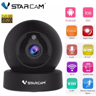 Vstarcam 1080P 2MP โดมกล้อง IP Mini G43S BLACK Wireless Wifi Security กล้อง PTZ Cam IR Night การเฝ้าระวังกล้อง baby Moni