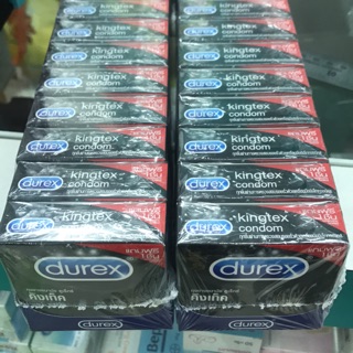 Durex kingtex รุ่น กล่อง 3 ชิ้น ฟรี 1 ชิ้น