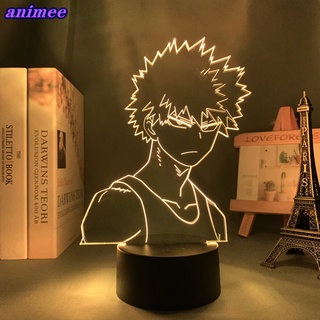 โคมไฟ Led ลายการ์ตูนอนิเมะ My Hero Academia Bakugo 3d ของขวัญวันเกิด สําหรับตกแต่งห้องนอน