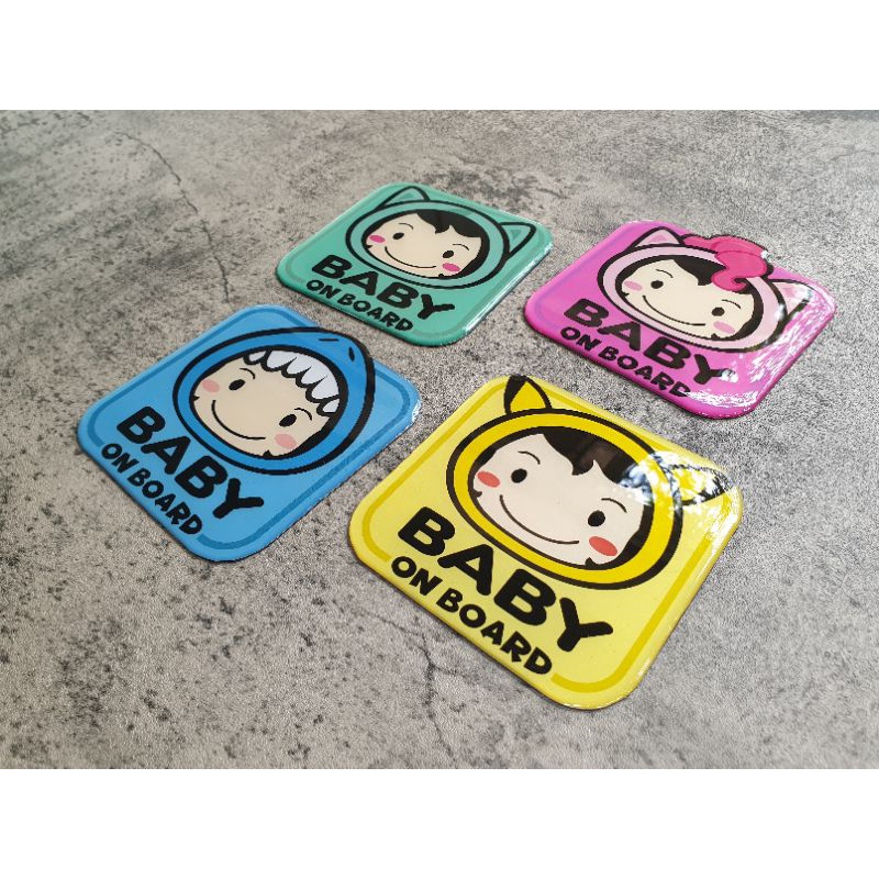 แผ่นแม่เหล็กติดรถยนต์ ลาย BabyThara-cosplay